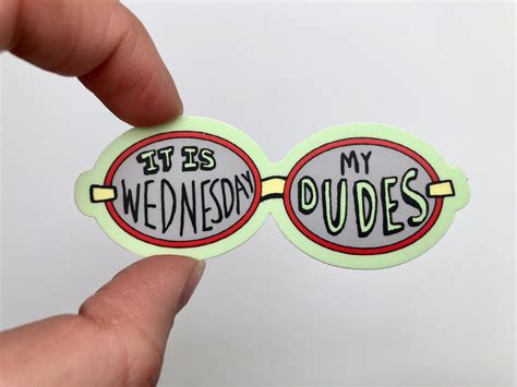 Vine Sticker It Is Wednesday My Dudes Funny Stickers Funny Meme