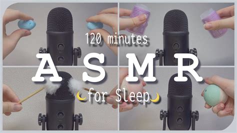 【睡眠用asmr】🌙2時間🌙安心して寝れる音達【優しい様々なタッピング梵天コルクの音ブラシの音やその他13種類】 Youtube