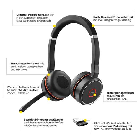 Jabra Evolve 75 Link 370 Ms Amazon De Elektronik