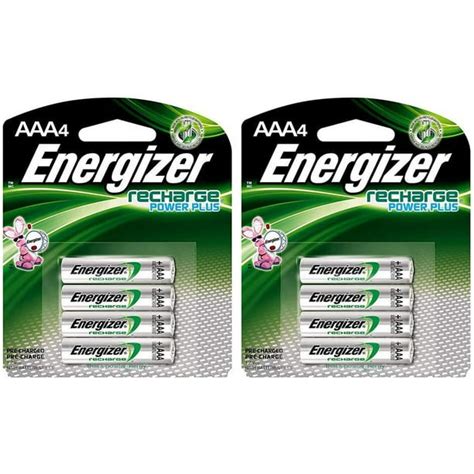 Rechargeable Aaa Batteries Nimh 800 Mah Pre Charged 4 Count Recharge Power Plus