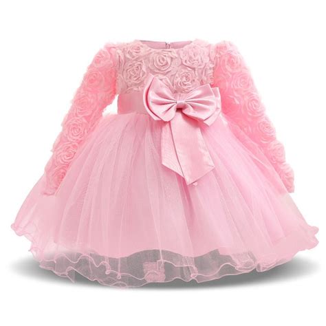 Newborn Baby Girls Wedding Dress Girl Clothes Formal Ball Birthday