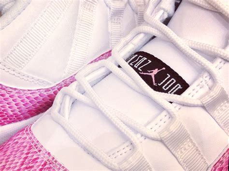 "Pink Snakeskin" Air Jordan XI Low GS - SneakerNews.com