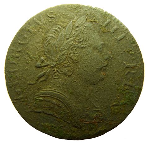 George III Half Penny 1770 AD Obv Priscan Archaeology Flickr