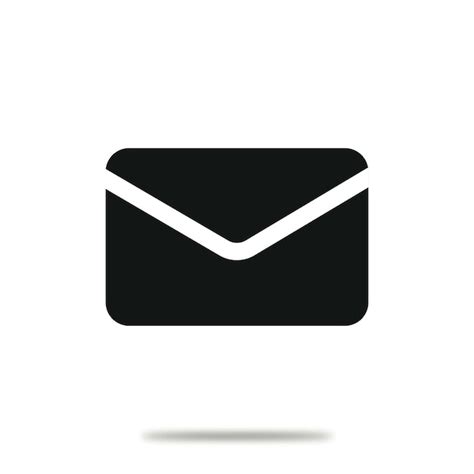 Email Icon Black And White Simple