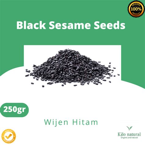 Wijen Hitam 250gr Black Sesame Seed 250gr Lazada Indonesia