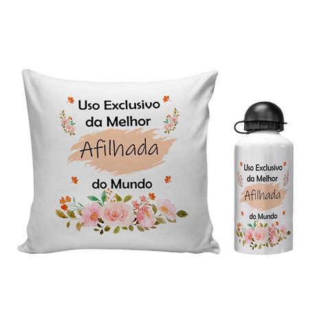 Almofada Garrafinha Presente Uso Exclusivo Para Afilhada Elo