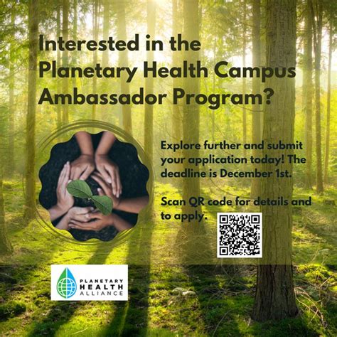 Call For Application Planetary Health Campus Ambassador Program