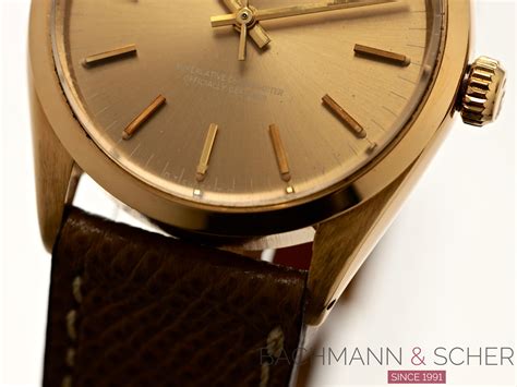 Rolex Vintage Oyster Perpetual Ref K Yellow Gold Bj