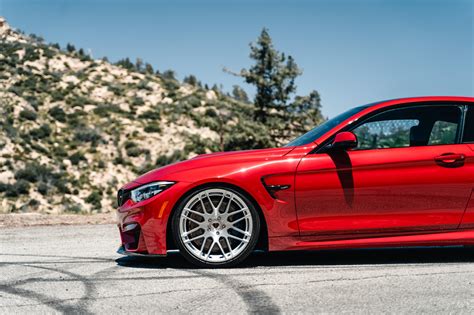 A 2020 BMW M4 CS On Blaque Diamond BD F12 Brushed Silver Wheels