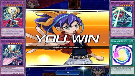 Yu Gi Oh Duel Links Celina Fusion Summons Lunalight Leo Dancer Despite