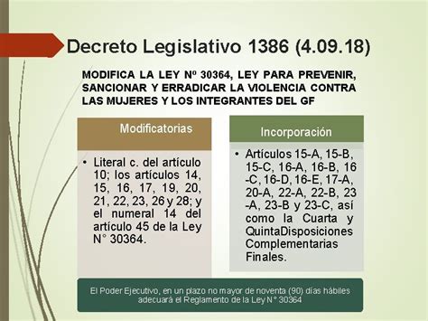 Anlisis De La Ley 30364 Ley Para Prevenir