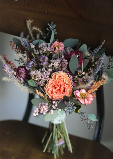 Terracotta Burgundy And Green Wedding Bouquet Autumn Wedding Etsy