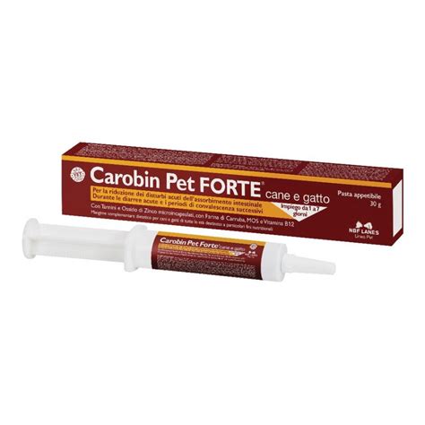 Carobin Pet Forte Pasta G Integratore Per Cani E Gatti Durante Le