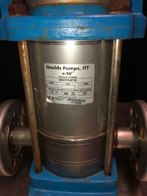 Goulds Pump Motor Combo Sv Fd F E Sv Series Vertical Multi Stage