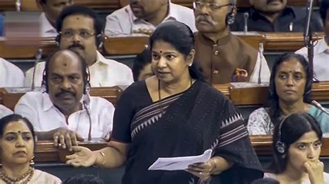 Stop Imposing Hindi On Us Dmk Mp Kanimozhi On No Confidence Motion