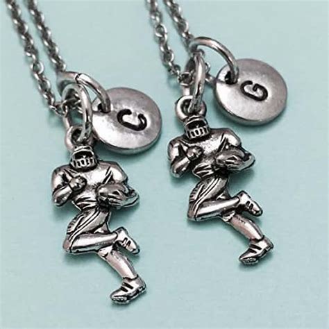 Amazon Best Friend Necklace Football Player Necklace Sports