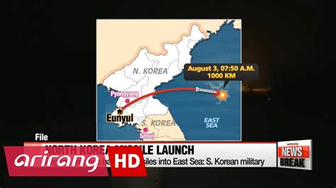 N Korea Fires Two Ballistic Missiles Into East Sea S Korean Military