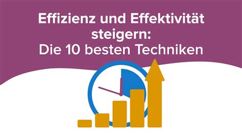 Effizienz und Effektivität steigern 10 besten Techniken Online