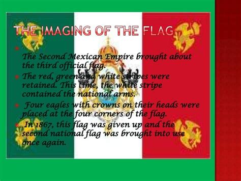 The history of the mexican flag