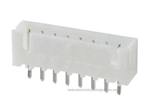 Jst Serie Xh Conector Poste 2 5 Mm Macho Recto 8 Contactos B8b Xh