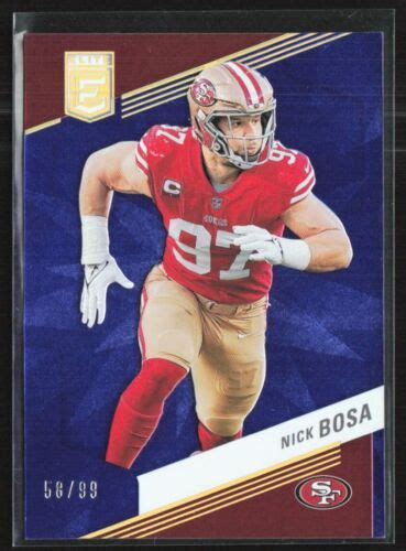 Nick Bosa 2023 Donruss Elite Blue 99 81 San Francisco 49ers EBay