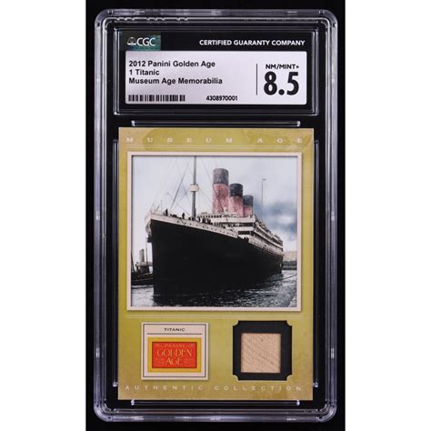 Titanic 2012 Panini Golden Age Museum Age Memorabilia #1 (CGC 8.5) | Pristine Auction