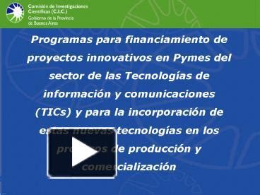 PPT Programas Para Financiamiento De Proyectos Innovativos En Pymes