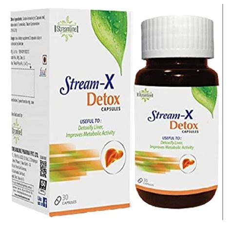 Streamline 100 Natural Stream X Detox 30 Capsules For Hospital Packaging Type Bottle At Rs