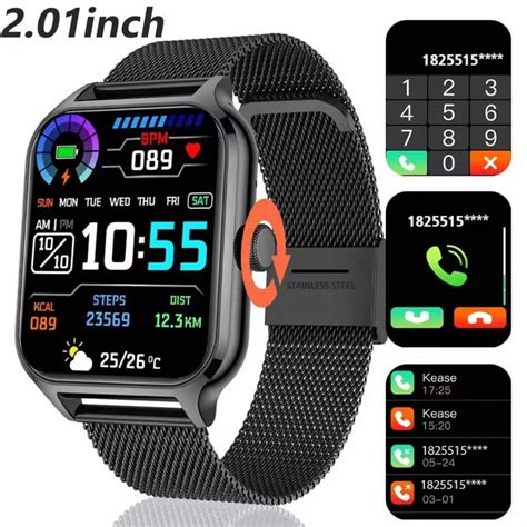 Black Friday Discounts For New 2 01 Smartwatch Bluetooth Call Heart