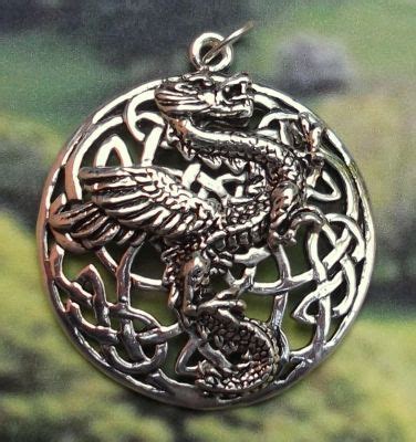 Celtic Knot Wizards Dragon Celtic Jewelry Pendant - Mandarava Gifts for ...