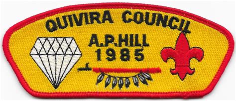 Quivira Council Strip 1985 National Jamboree CSP SAP Boy Scouts Of