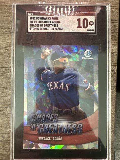 2022 Bowman Chrome Atomic 150 Luisangel Acuna Shades Of Greatness SGC