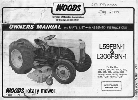 Woods Mower Parts Diagrams