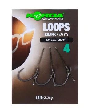 Korda Loops Krank Size Micro Barbed Homeleigh Garden Centres