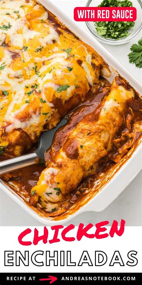 Chicken Enchiladas Recipe With Red Sauce Yemek Tarifi