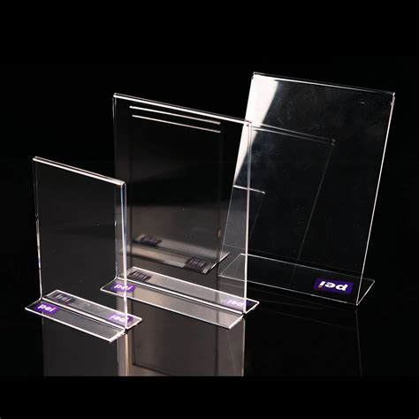 Countertop Acrylic Menu Display Stand Clear A A A X Acrylic