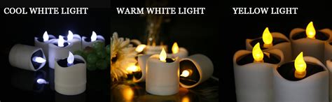 Tinyouth Pcs Solar Candle Lights Outdoor Warm White Light Solar