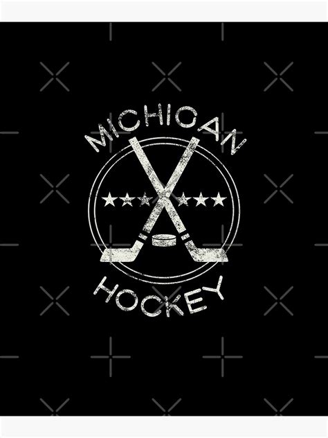 "Michigan Hockey Vintage Logo" Poster for Sale by tropicaltees | Redbubble