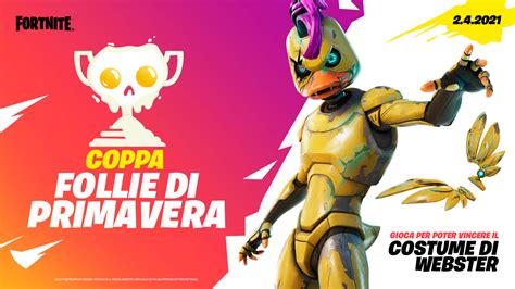 Fortnite Follie Di Primavera Come Sbloccare Gratis La Skin Webster