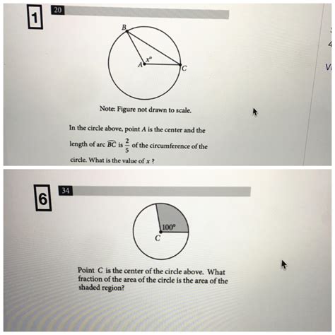 How Do You Solve These Two Circle Problems Rsat