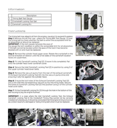 Welzh Werkzeug Engine Timing Tool Kit Petrol Gdi Puretech Eb Psa