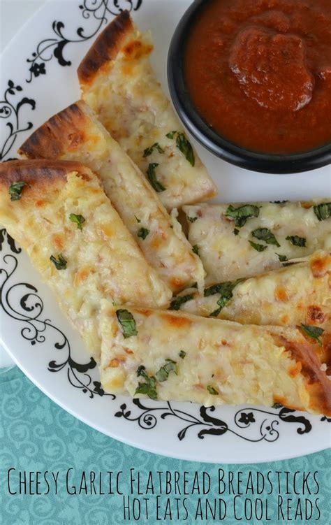 Cheesy Garlic Flatbread Breadsticks Recipe