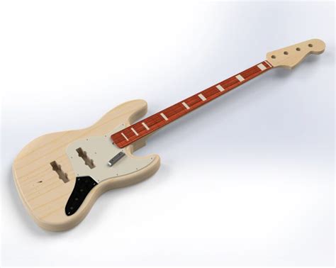 Fender Precision Bass 3d Model Cad Plans Lonely Star Guitars