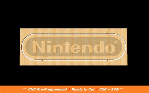 Nintendo Logo SVG, Nintendo C2D, SVG File, C2D File, Carbide Create ...