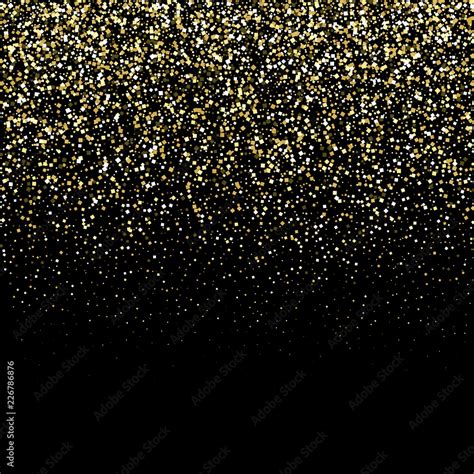 Gold Confetti On Black