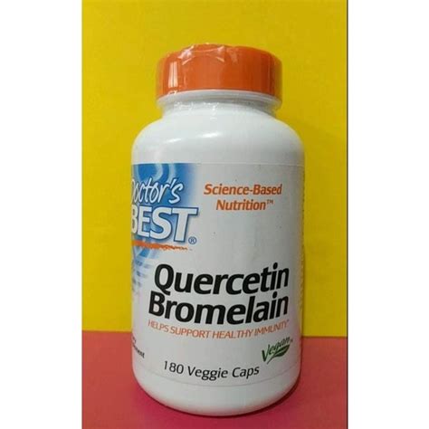 Quercetin With Bromelain 180 Veggie Capsules EXPIRY Jan 2024 Doctor S