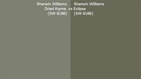 Sherwin Williams Dried Thyme Vs Eclipse Side By Side Comparison