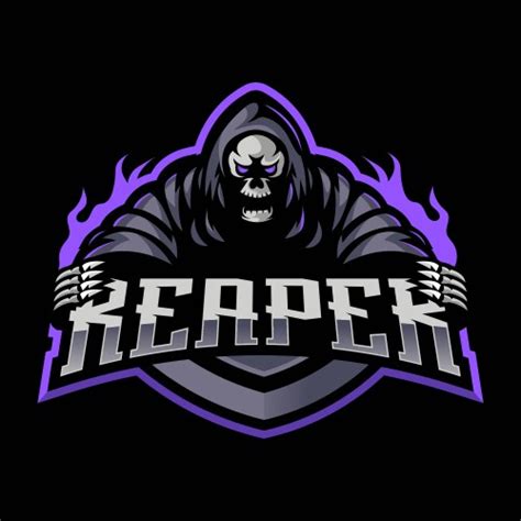 Reaper gaming logo Royalty Free Vector Image - VectorStock