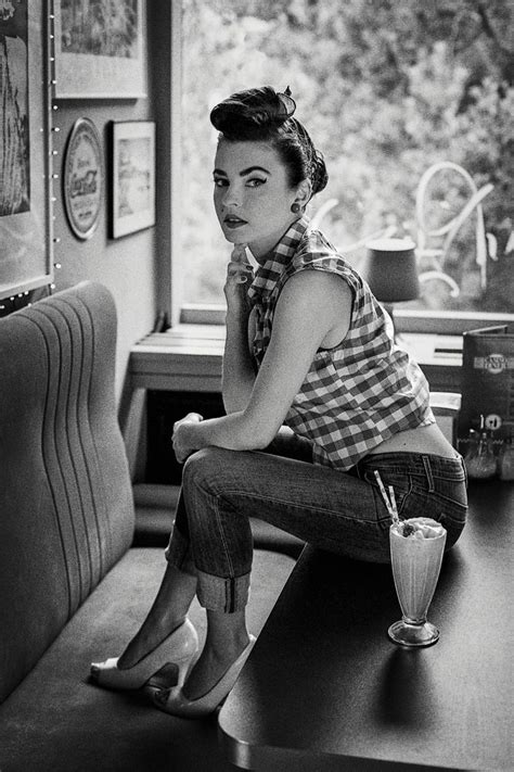 Rockabilly Girl Vintage Pin Up Project Film Kodak T Max400 Monika