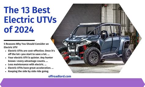 electric utvs